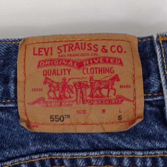 Levi's Women's Classic Relaxed Fit Tapered Leg 550 Blue Jeans - size 18 MIS S - Picture 9 of 11